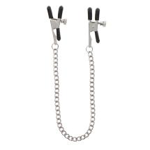 Adjustable Clamps with Chain Silver