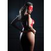 3PC Bra, Panty and Blindfold Red - foto 1
