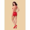 860-CHE-3 chemise & thong red  S/M - foto 1