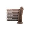 DR. SKIN SILICONE DR. SHEPHERD 8 INCH DILDO WITH SUCTION CUP CHOCOLATE - foto 4