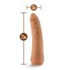 LOCK ON HEXANITE 7.5 INCH DILDO WITH SUCTION CUP ADAPTER MOCHA - foto 3