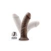 DR. SKIN PLUS 8 INCH THICK POSABLE DILDO CHOCOLATE - foto 2