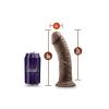 DR. SKIN PLUS 8 INCH THICK POSABLE DILDO CHOCOLATE - foto 4