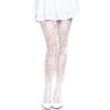Seamless Floral Lace Tights White - foto 2