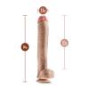 DR. SKIN DR. MICHAEL 14 INCH DILDO WITH BALLS BEIGE - foto 2