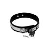 Rimba - Leather collar 3 cm. wide with metal and padlock - foto 1