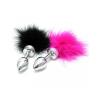 Rimba - Butt plug SMALL with black feather (unisex) - foto 3