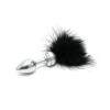 Rimba - Butt plug SMALL with black feather (unisex) - foto 2