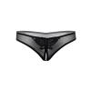 Indra crotchless beaded thong Black - foto 3