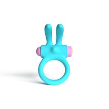 Party Color Toys - Anello Fallico 2 in 1 Vibrante Riny con Remote Control - Azzurro