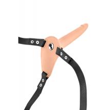 Fetish Tentation - Strap-On Harness Vibrante 15'5 cm - Color Carne