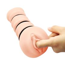 Masturbation Sleeve, three sizes of silicone rings attachment, tighten more sensation, TPR material