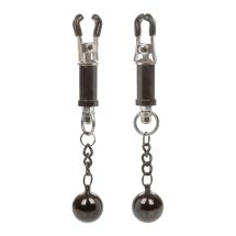 Weighted Twist Nipple Clamps Silver