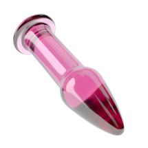 5" Glass Romance Pink