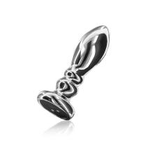 The Slider Large Buttplug Silver