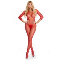 RISQUE CROTCHLESS BODYSTOCKING RED