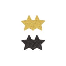 Pasties Glitter Stars 2 Pair Black