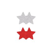 Pasties Glitter Stars 2 Pair Red