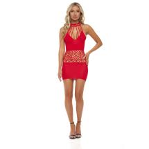 RICH B PHASE DRESS RED, OS