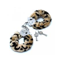 Rimba - Police Handcuffs with Leopard printed Fur