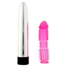 Twinz Vibrator Sleeve Kit Pink