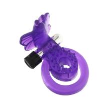 Cock & Ball Ring Butterfly Purple