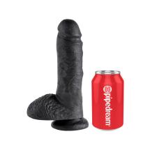 Cock 8 Inch With Balls Black