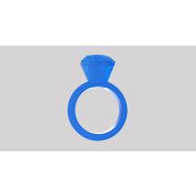 SAMPLE Diamond Cock Ring-Blue 
