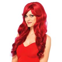 Long wavy wig Red