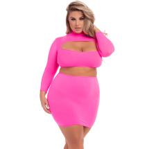 STOP & STARE 2PC SKIRT SET PINK