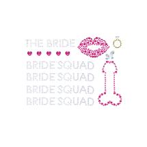 Bride Squad Bodyjewels Sticker Multicolor