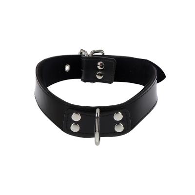 Elegant D-Ring Collar Black
