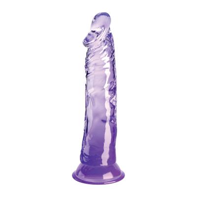 King Cock Clear 8 Inch Purple