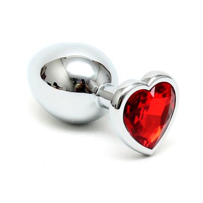 Rimba - Butt plug SMALL with Heartshaped cristal (unisex)