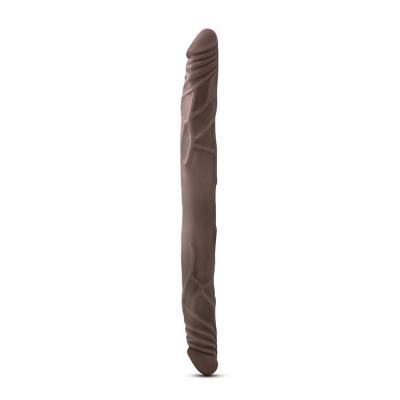DR SKIN 14INCH DOUBLE DILDO CHOCOLATE