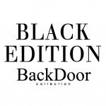 Logo della collezione Black Edition BackDoor, design elegante e minimalista.