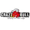 Logo con toro rosso e testo 'Crazy Bull', slogan 'Strong in every way'.