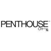 Logo di Penthouse con scritta nera e simbolo di chiave.