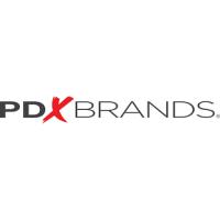 PDX Brands logo: sleek, modern, with a touch of energetic red.