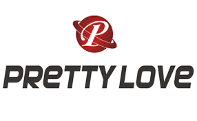 Logo di Pretty Love con una lettera P in un cerchio rosso.