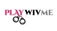 Logo con scritta 'PLAY WIV ME' e manette stilizzate.