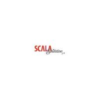 Elegant logo with red and black text, conveys professionalism and style.