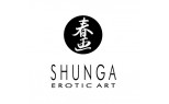 Logo di Shunga, arte erotica giapponese tradizionale con caratteri kanji.