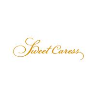 Elegant logo with golden 'Sweet Caress' text, evokes sweetness and sophistication.