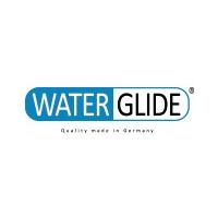 Waterglide logo: simple, modern, blue, evokes freshness and German quality.