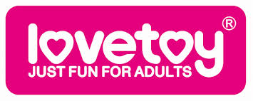 Logo di Lovetoy, marchio di giocattoli per adulti, con slogan 
